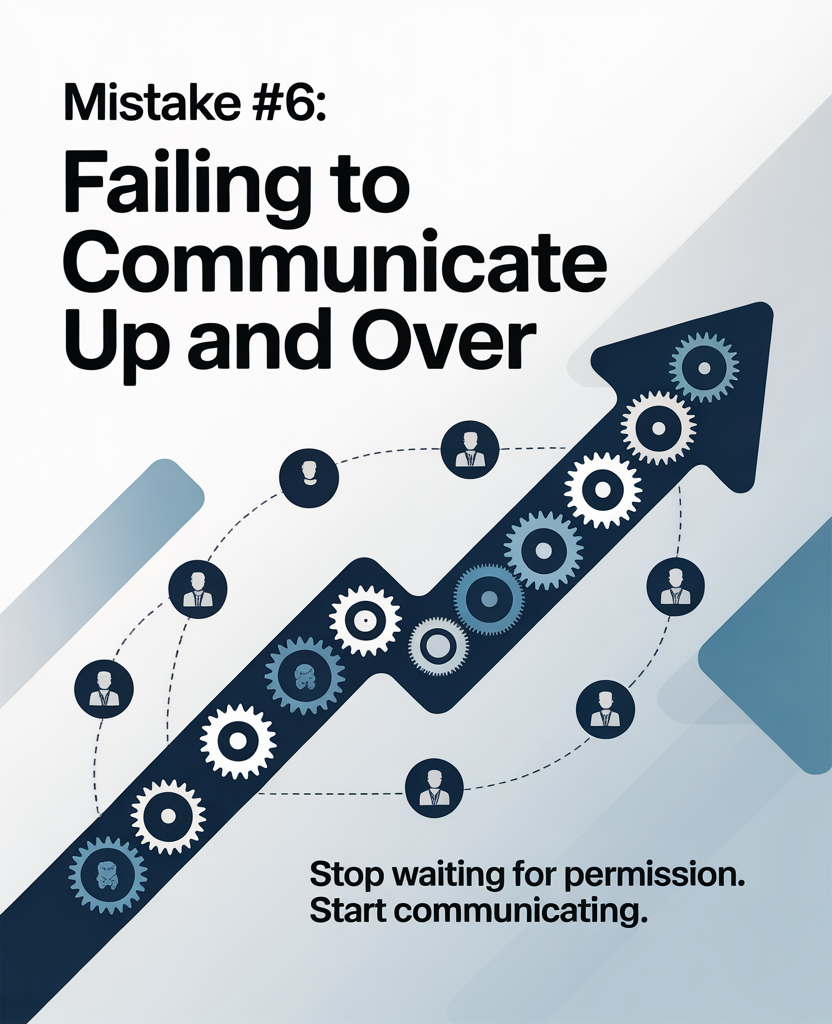 Sales team communication and organizational leadership diagram