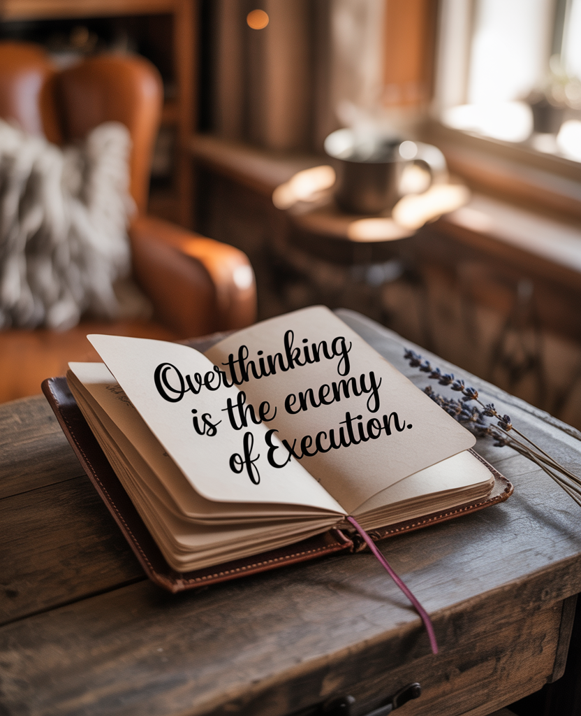 Overthinking is the Enemy of Execution