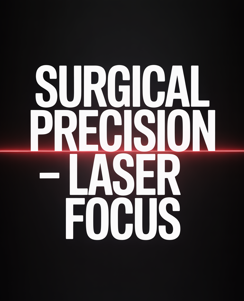 Surgical Precision – Laser Focus!