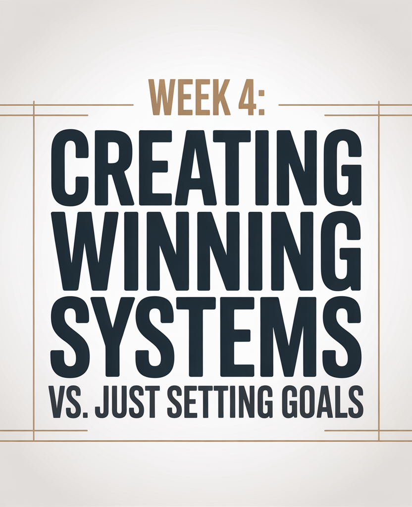 Creating Winning Systems vs. Setting Goals