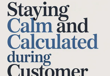 Staying Calm and Calculated in Sales