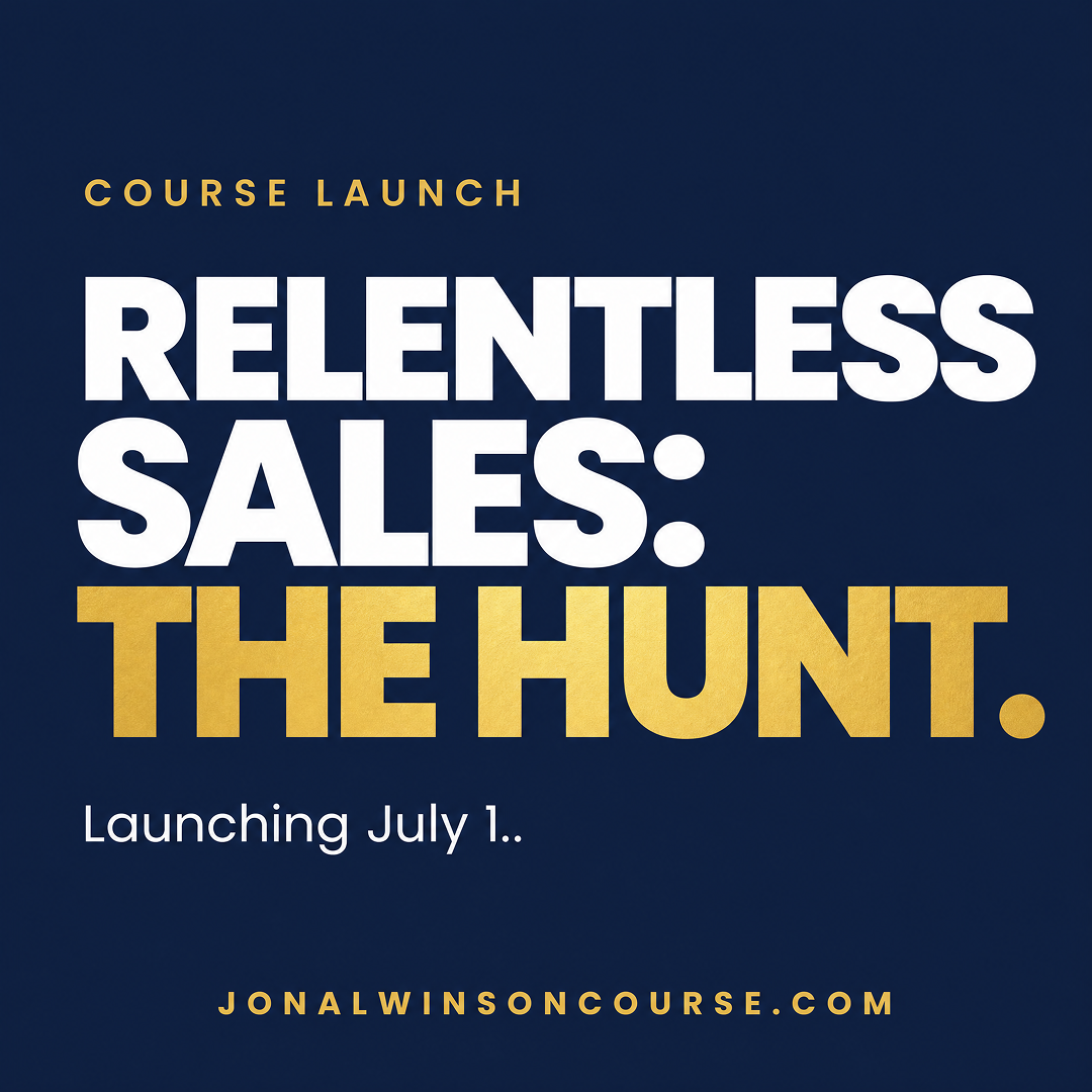 Relentless Sales The Hunt course announcement